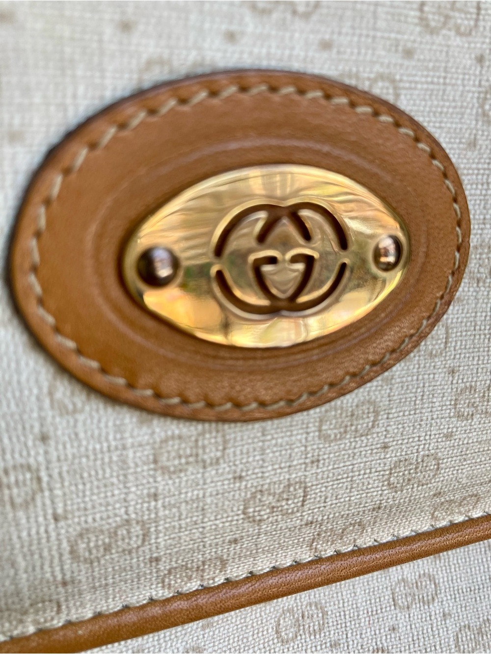 Vintage Gucci Micro GG Supreme Shoulder Bag • Old Gucci • 3 Compartments